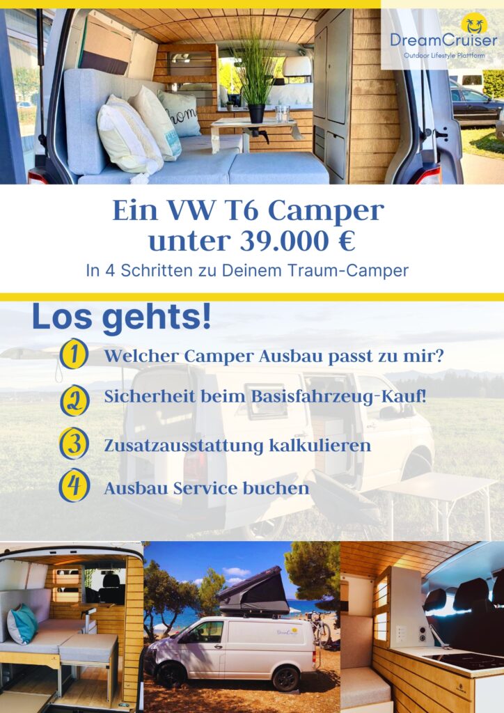 KLASSIK Camper Ausbau Set VW T5/T6/T6.1 Langer Radstand - DreamCruiser